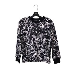 685 Performance Dry Sweatshirt Youth Large Black White Bird‎ Face Outdoor